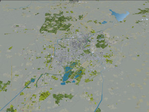 Tangshan city Hebei China 60km Modèle 3D