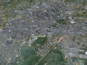 Tangshan city Hebei China 60km 3D Model