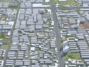 Tangshan city Hebei China 60km 3D Model