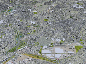 Tashkent city Uzbekistan 40km 3D Model