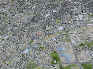 Tashkent city Uzbekistan 40km 3D Model