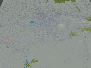 Tasikmalaya city West Java Indonesia 25km Modello 3D