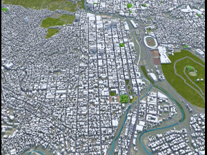 Tegucigalpa city Honduras 20km 3D 모델