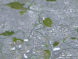 Tegucigalpa city Honduras 20km 3D 모델