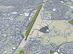 Tegucigalpa city Honduras 20km 3D 모델