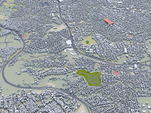 Tegucigalpa city Honduras 20km 3D 모델