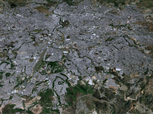 Tegucigalpa city Honduras 20km 3D 모델