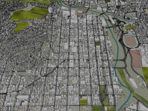 Tegucigalpa city Honduras 20km 3D 모델