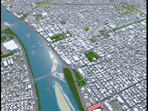Teresina city Brazil 30km Modelo 3D