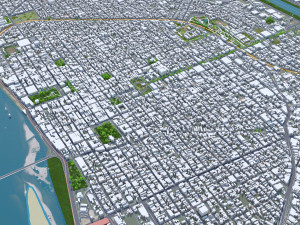 Teresina city Brazil 30km Modelo 3D