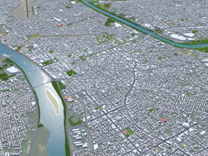 Teresina city Brazil 30km Modelo 3D