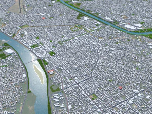 Teresina city Brazil 30km 3D Model