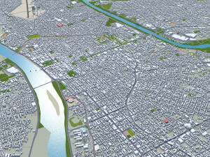 Teresina city Brazil 30km Modelo 3D
