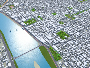 Teresina city Brazil 30km Modelo 3D