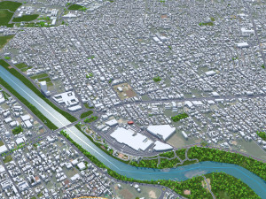 Teresina city Brazil 30km Modelo 3D