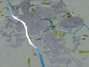 Teresina city Brazil 30km Modelo 3D