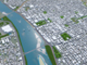 Teresina city Brazil 30km Modelo 3D