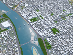 Teresina city Brazil 30km Modelo 3D