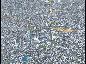 Thiruvananthapuram city Kerala India 35km 3D मॉडल