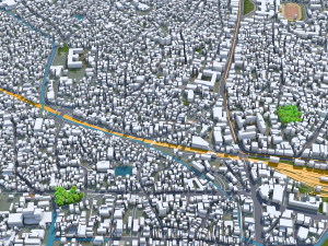 Thiruvananthapuram city Kerala India 35km 3D मॉडल