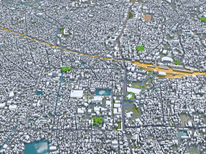 Thiruvananthapuram city Kerala India 35km 3D मॉडल