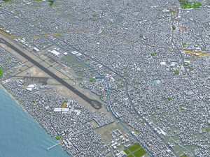 Thiruvananthapuram city Kerala India 35km 3D मॉडल