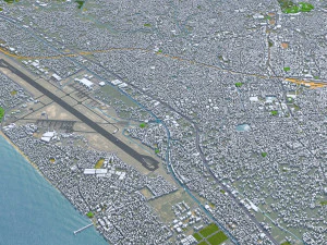Thiruvananthapuram city Kerala India 35km 3D Model