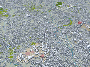 Thiruvananthapuram city Kerala India 35km 3D मॉडल