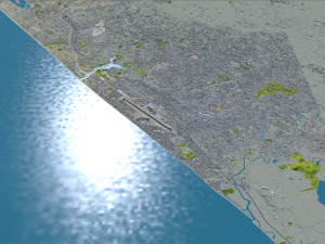 Thiruvananthapuram city Kerala India 35km 3D मॉडल