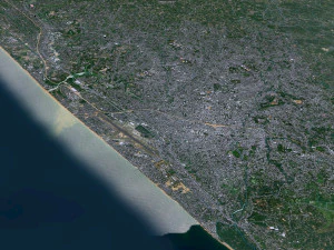 Thiruvananthapuram city Kerala India 35km 3D Model