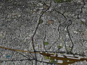 Thiruvananthapuram city Kerala India 35km 3D Model