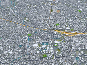 Thiruvananthapuram city Kerala India 35km 3D मॉडल