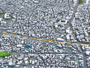 Thiruvananthapuram city Kerala India 35km 3D Model