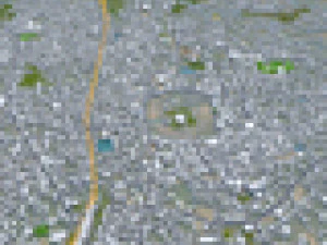 Місто Триссур, Керала, Індія, 20 км 3D Модель