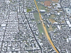Tiruchirappalli city Tamil Nadu 15km 3D Model