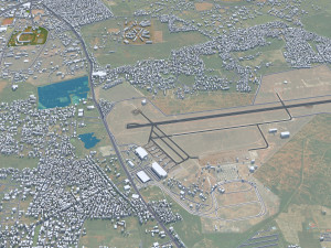 Tiruchirappalli city Tamil Nadu 15km 3D 模型