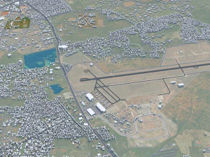 Tiruchirappalli city Tamil Nadu 15km 3D Model