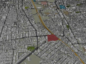 Tiruchirappalli city Tamil Nadu 15km 3D Model