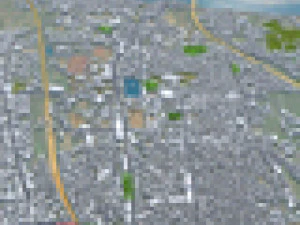 Tiruchirappalli city Tamil Nadu 15km 3D Model