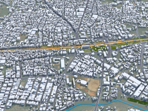 Tiruppur city Tamil Nadu India 30km Modelo 3D