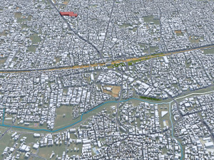 Tiruppur city Tamil Nadu India 30km Modelo 3D