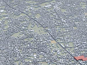 Tiruppur city Tamil Nadu India 30km Modelo 3D