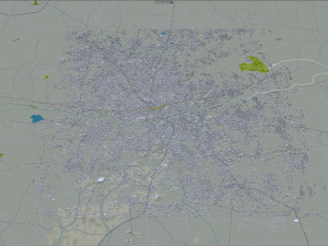 Tiruppur city Tamil Nadu India 30km Modelo 3D