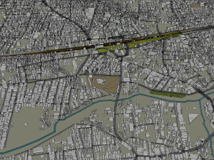 Tiruppur city Tamil Nadu India 30km Modelo 3D
