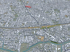 Tiruppur city Tamil Nadu India 30km Modelo 3D