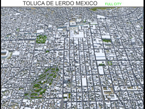 Toluca de Lerdo city Mexico 35km 3D Модель