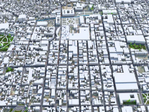 Toluca de Lerdo city Mexico 35km 3D Model