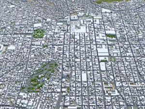 Toluca de Lerdo city Mexico 35km 3D Model