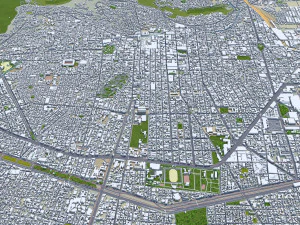 Toluca de Lerdo city Mexico 35km 3D Model