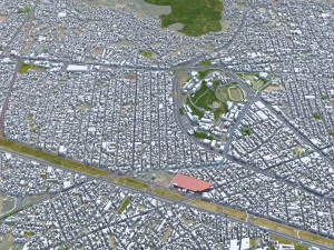 Toluca de Lerdo city Mexico 35km 3D Model